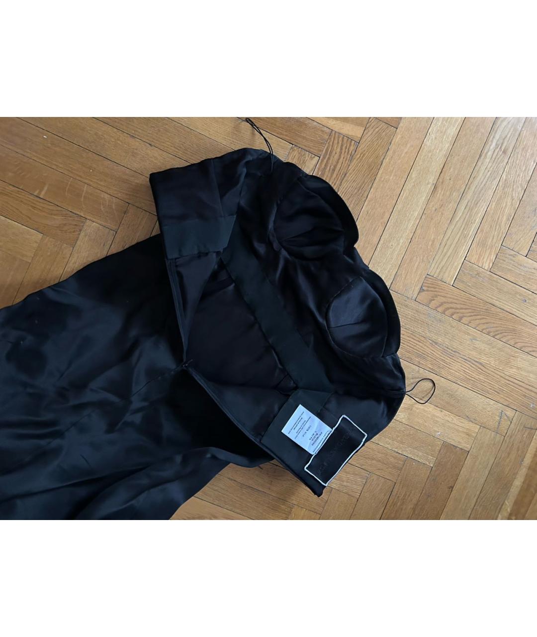 DJABA DIASSAMIDZE Черное шелковое вечернее платье, фото 4