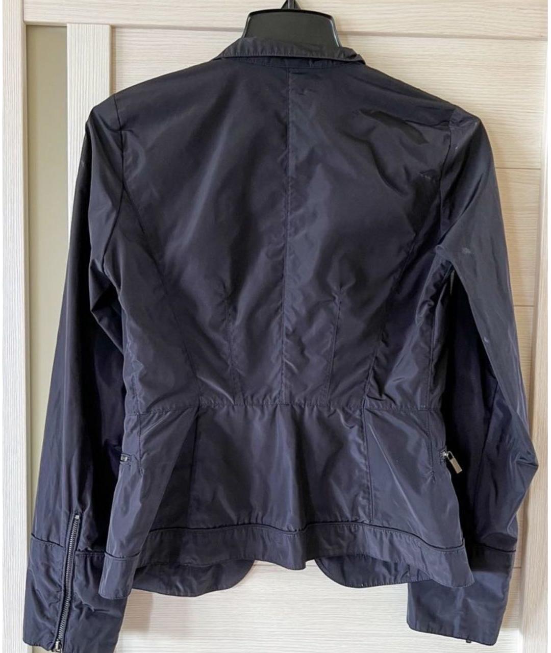 CERRUTI 1881 Темно-синяя полиэстеровая куртка, фото 2
