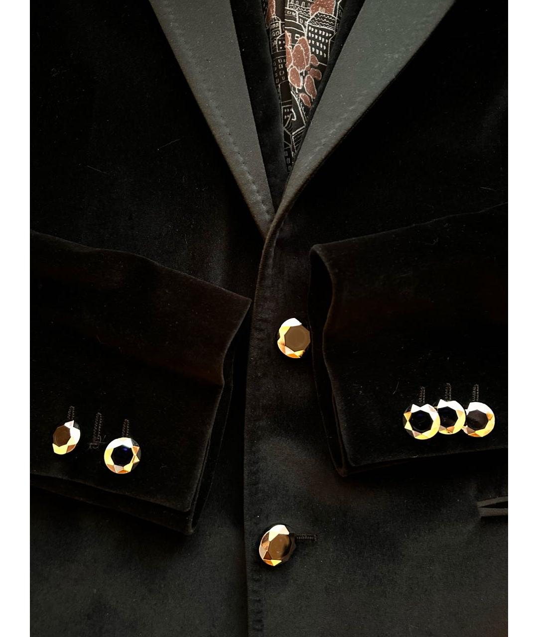 ETRO Черный бархатный пиджак, фото 4