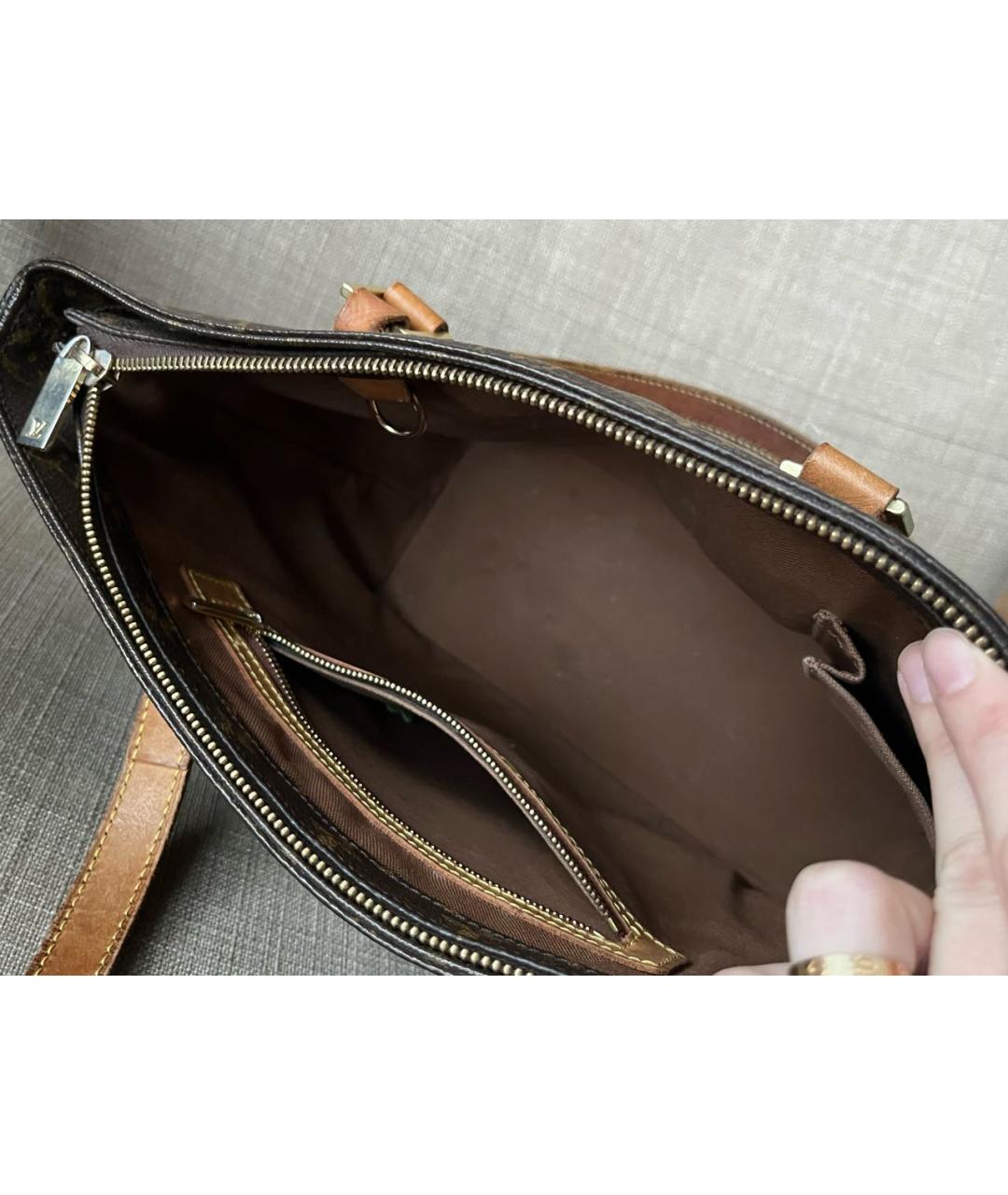 LOUIS VUITTON Коричневая сумка тоут, фото 4