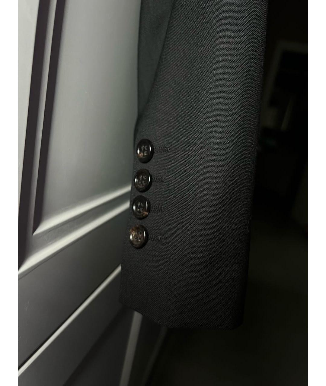 DOLCE&GABBANA Черный шерстяной жакет/пиджак, фото 4
