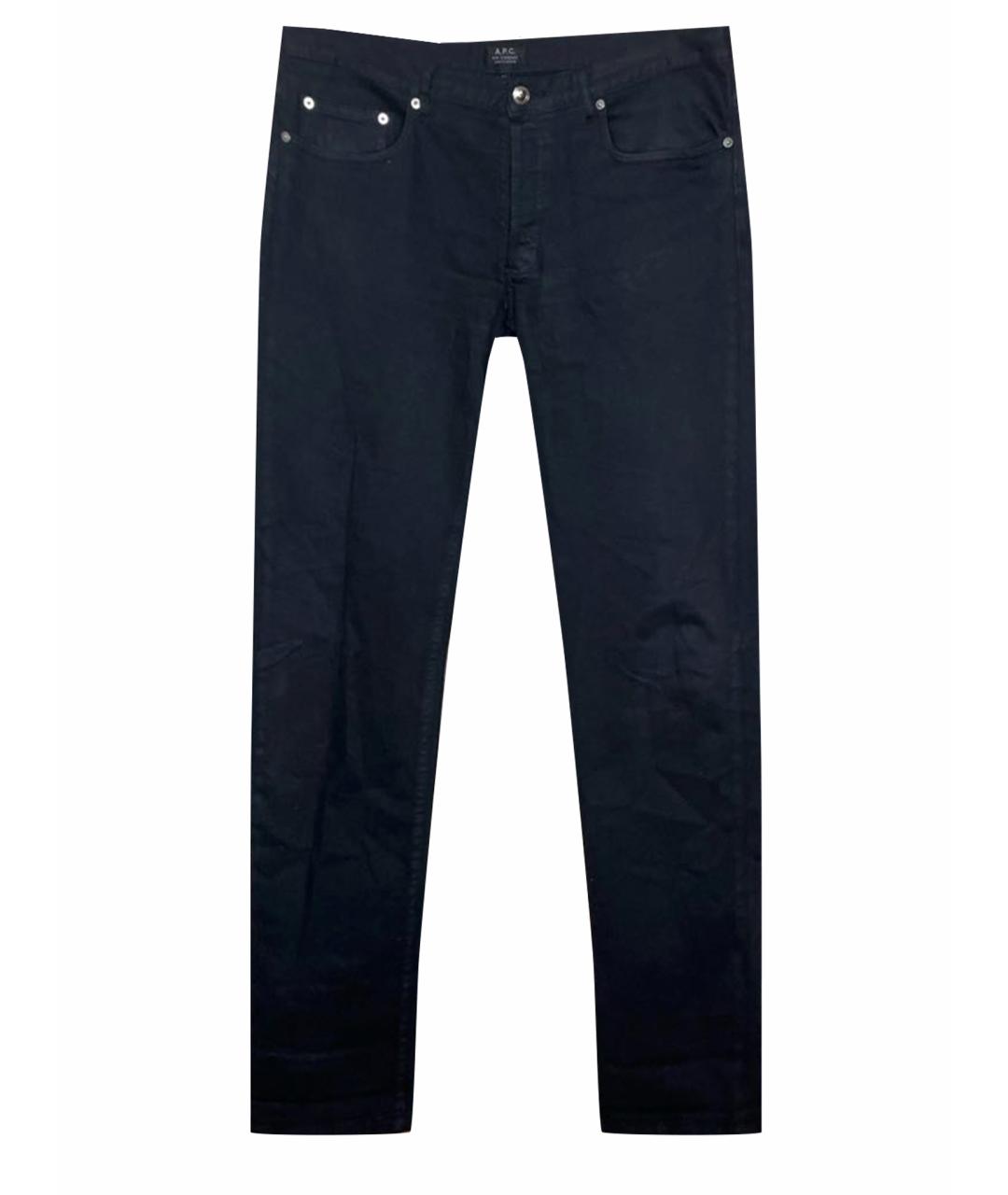 A.P.C. Черные хлопковые прямые джинсы, фото 1