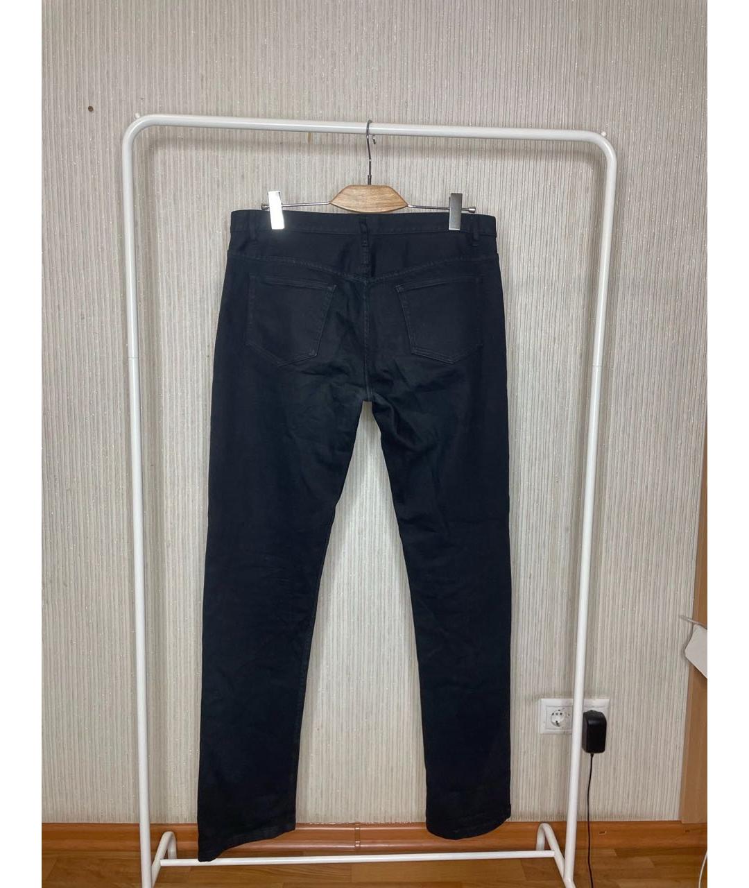 A.P.C. Черные хлопковые прямые джинсы, фото 2
