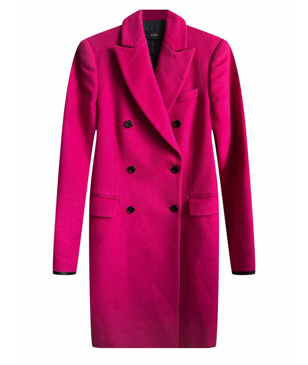 JOSEPH Розовое шерстяное пальто, фото 1