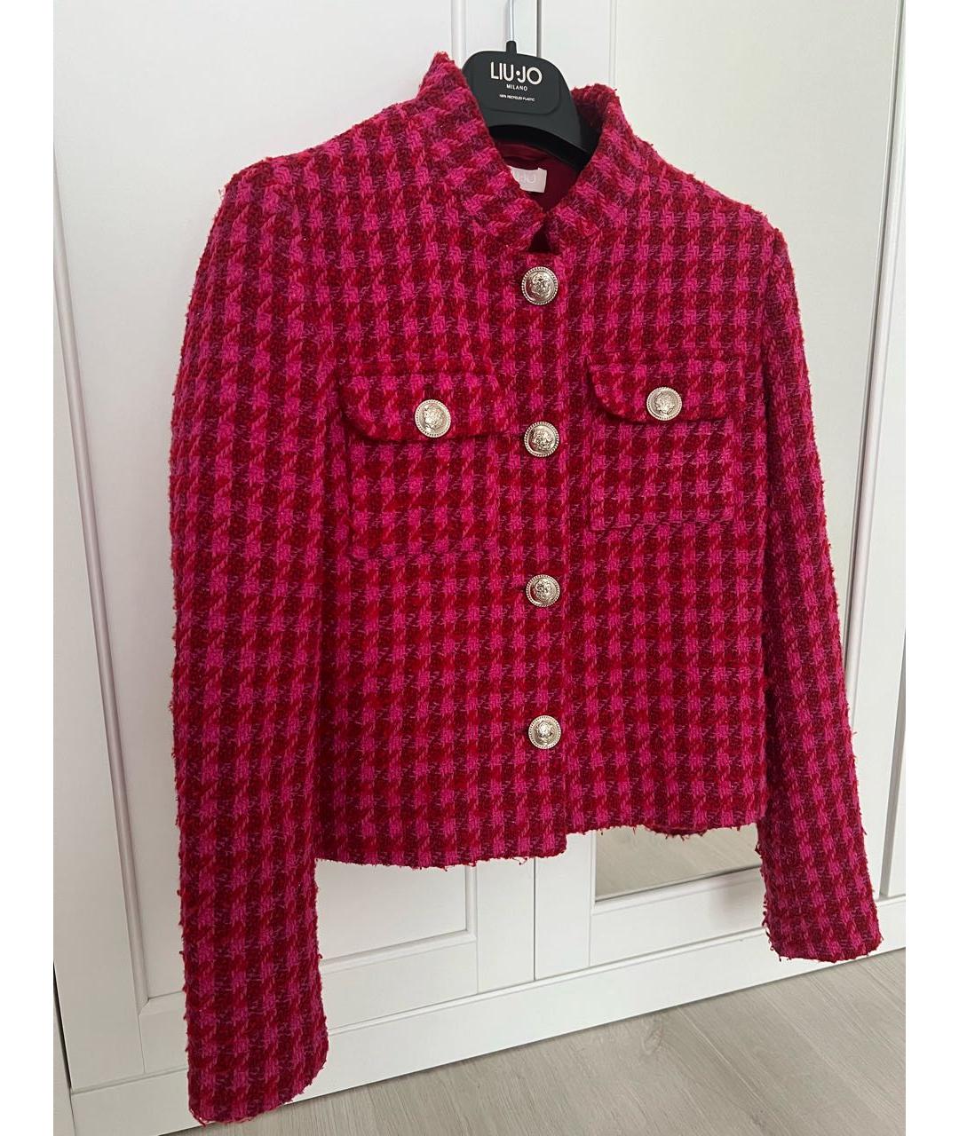LIU JO Розовый хлопковый жакет/пиджак, фото 7