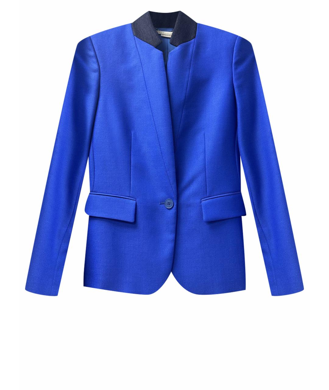 STELLA MCCARTNEY Синий шерстяной жакет/пиджак, фото 1