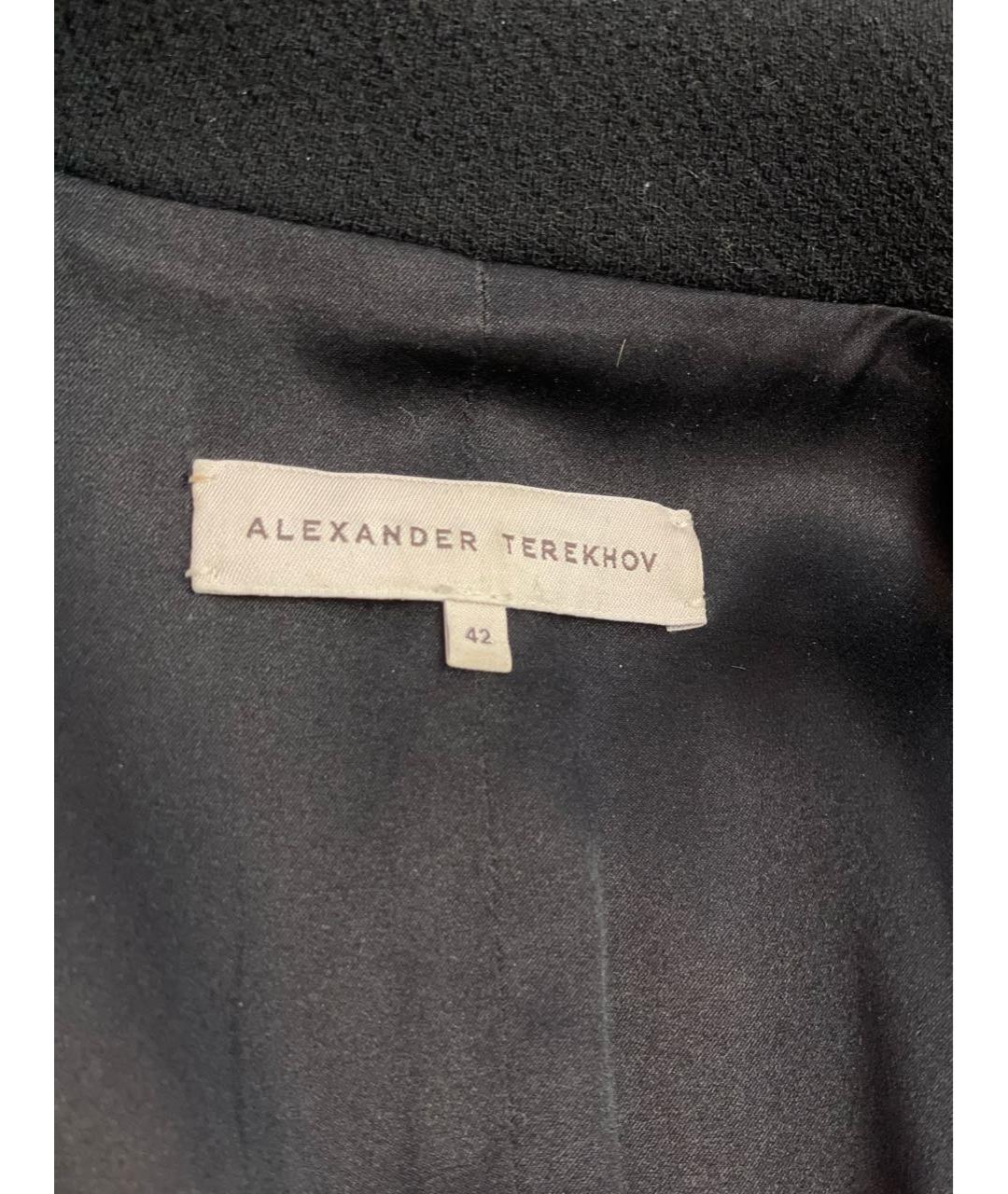 ALEXANDER TEREKHOV Черное шерстяное пальто, фото 3