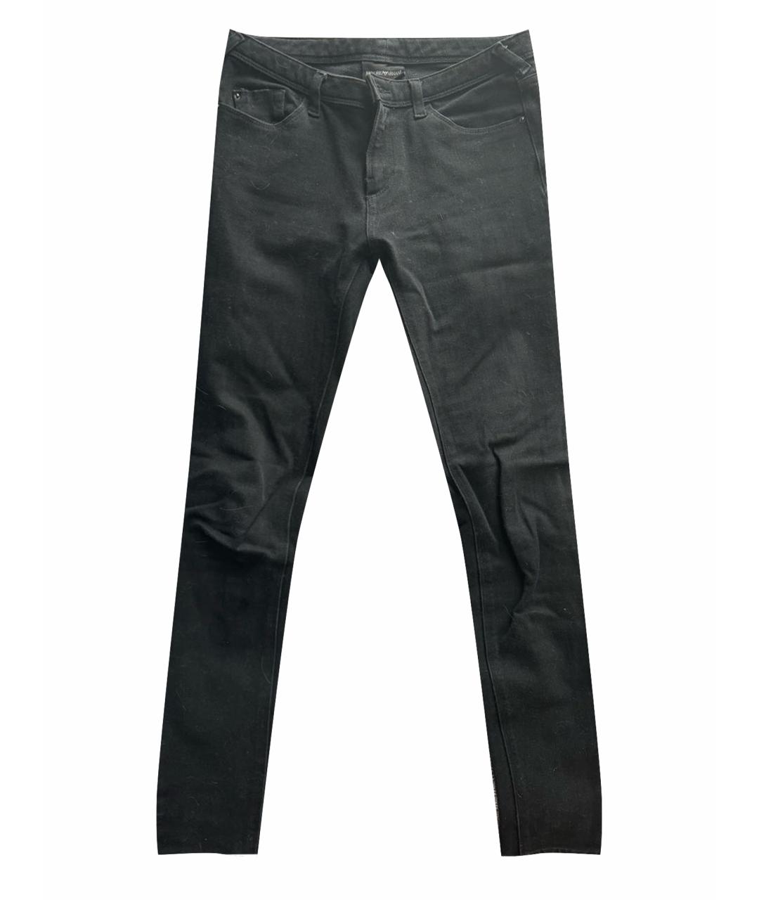 EMPORIO ARMANI Черные джинсы слим, фото 1