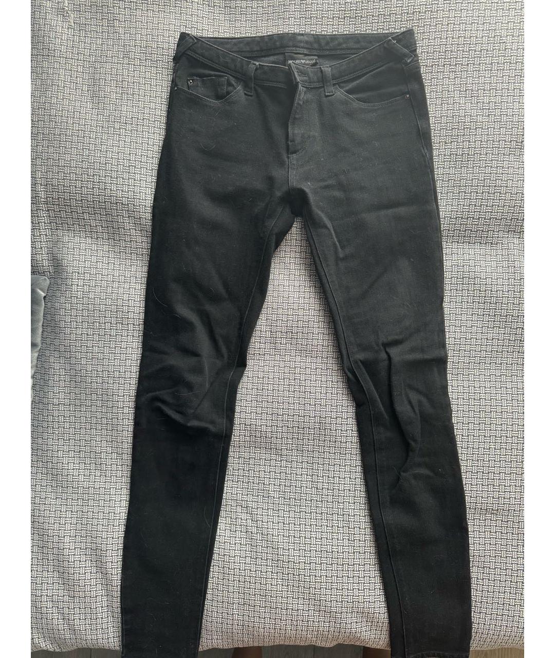 EMPORIO ARMANI Черные джинсы слим, фото 5