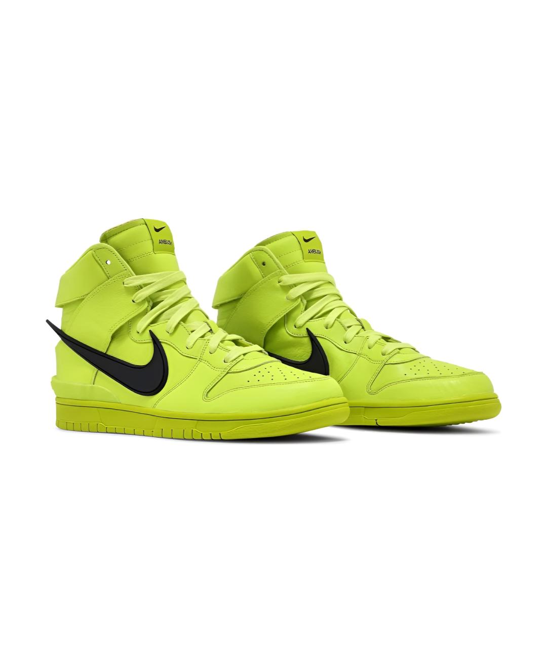 NIKE Зеленые кожаные кроссовки, фото 2