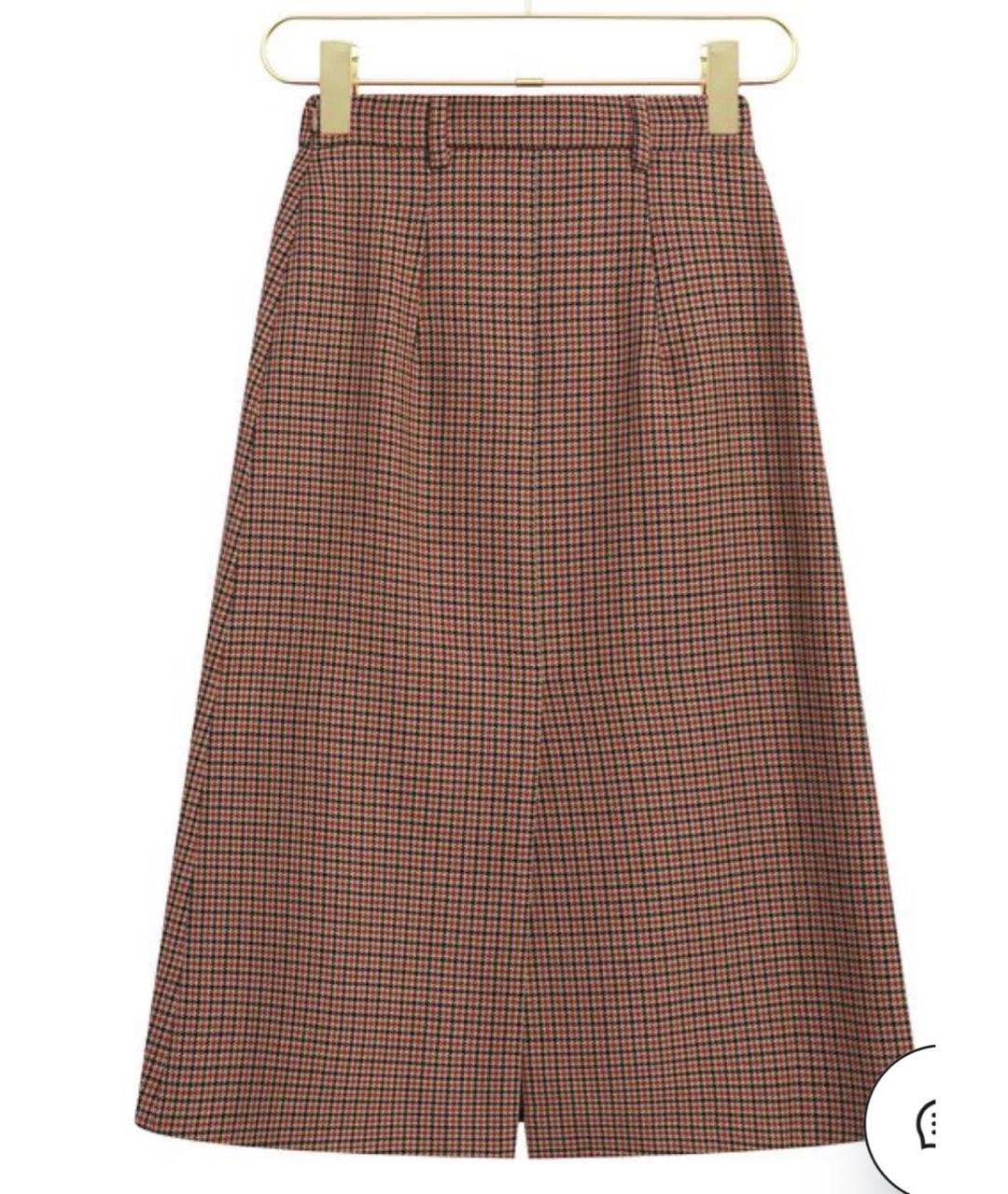 PRADA Мульти шерстяная юбка миди, фото 2