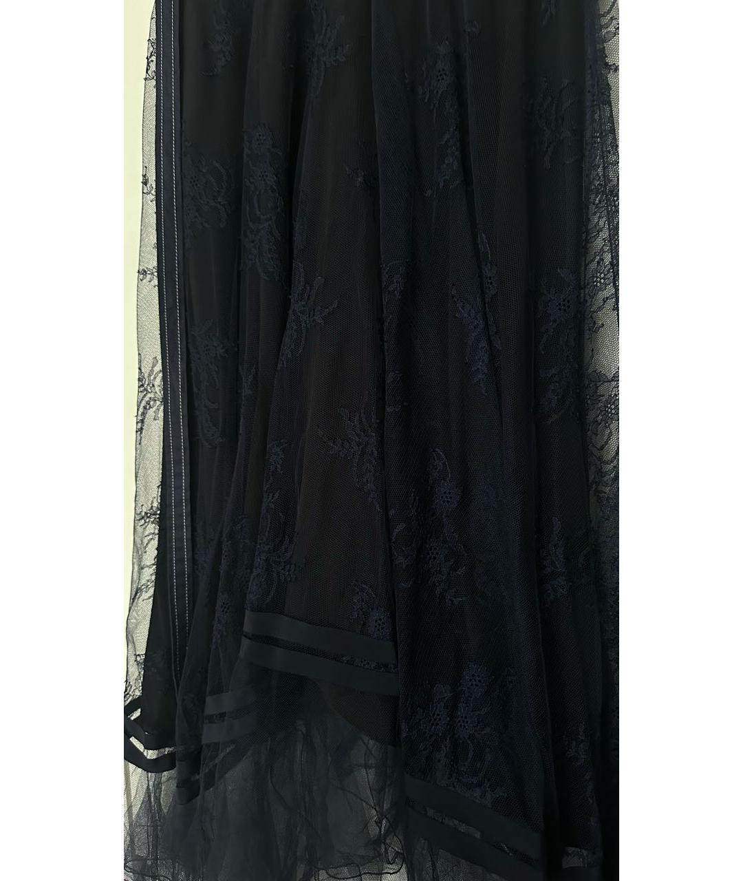 CHLOE Темно-синяя полиамидовая юбка миди, фото 4