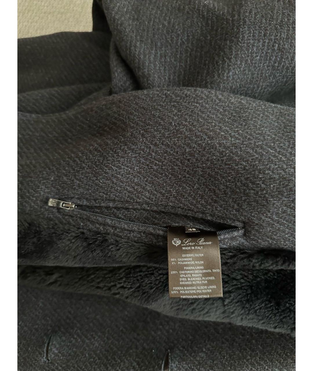 LORO PIANA Темно-синее кашемировое пальто, фото 7