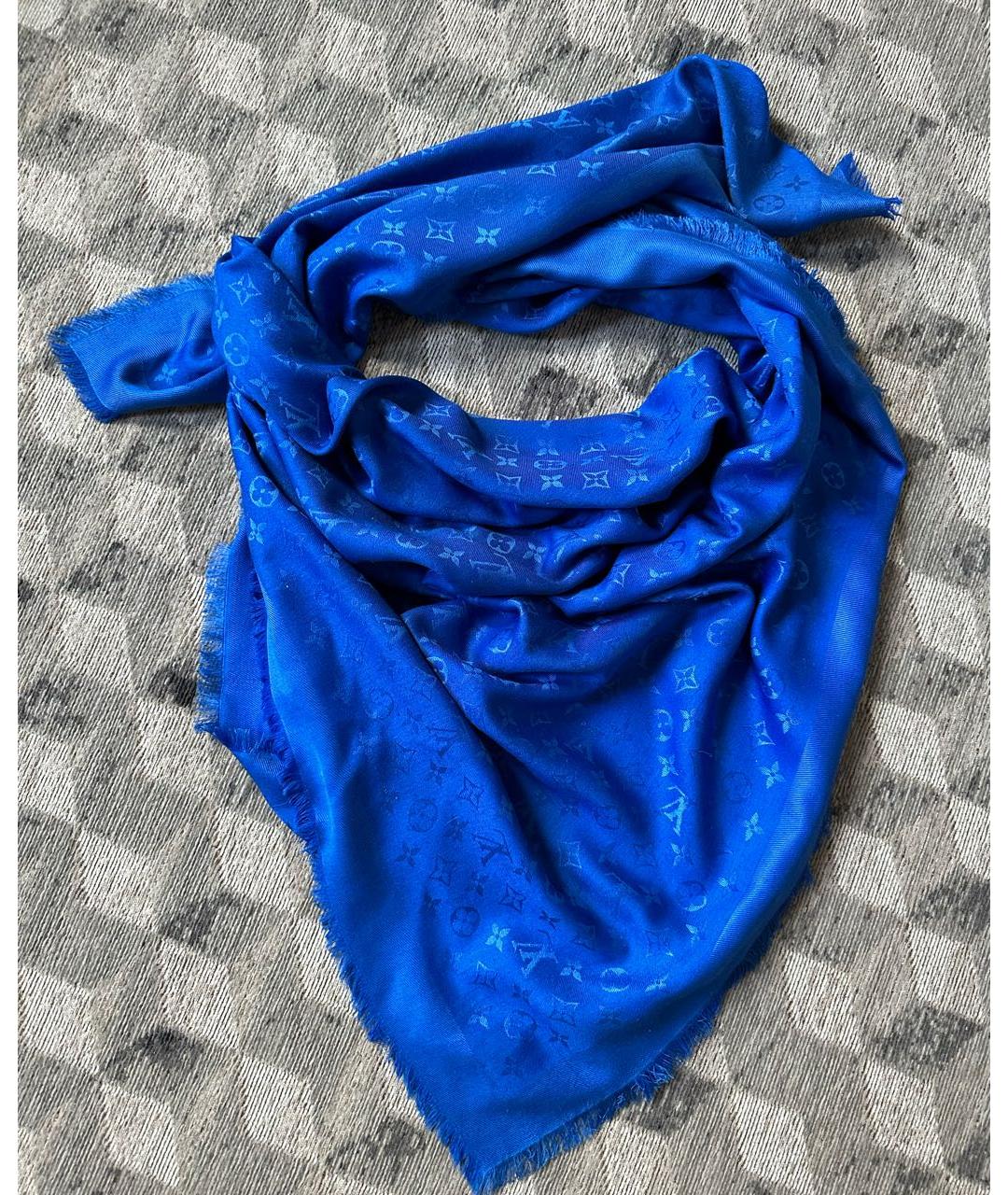 LOUIS VUITTON PRE-OWNED Синий платок, фото 5