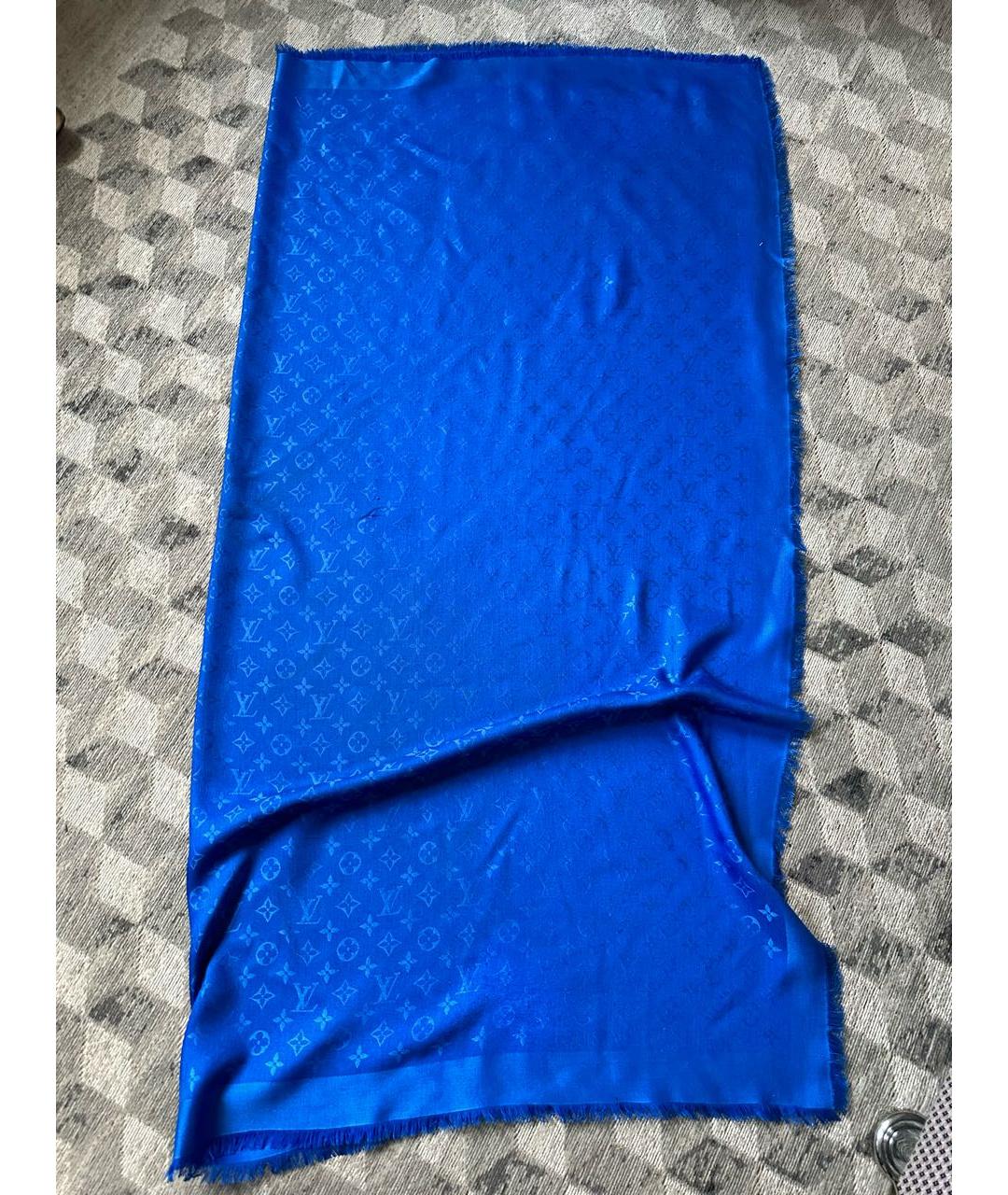 LOUIS VUITTON PRE-OWNED Синий платок, фото 6