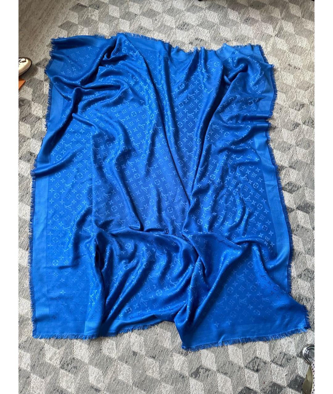 LOUIS VUITTON PRE-OWNED Синий платок, фото 2