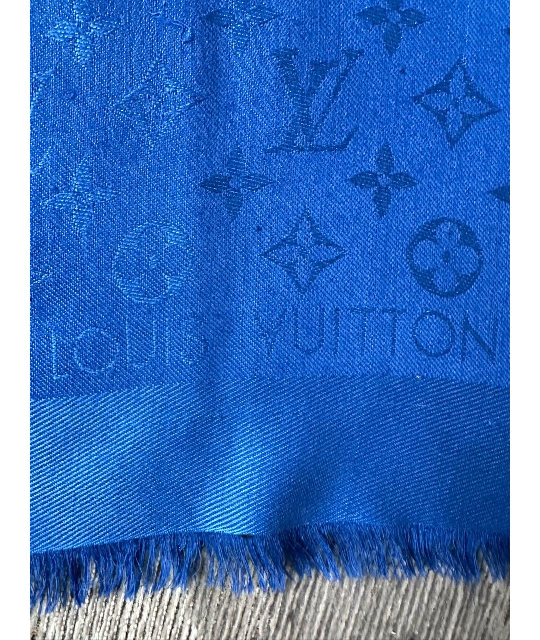 LOUIS VUITTON PRE-OWNED Синий платок, фото 7