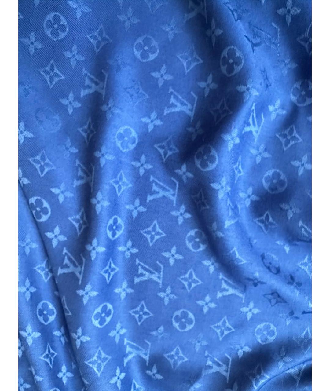 LOUIS VUITTON PRE-OWNED Синий платок, фото 3