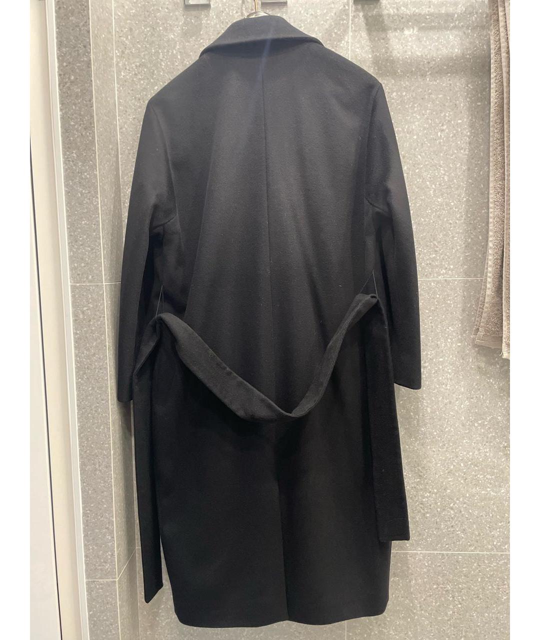 HUGO BOSS Черное шерстяное пальто, фото 2