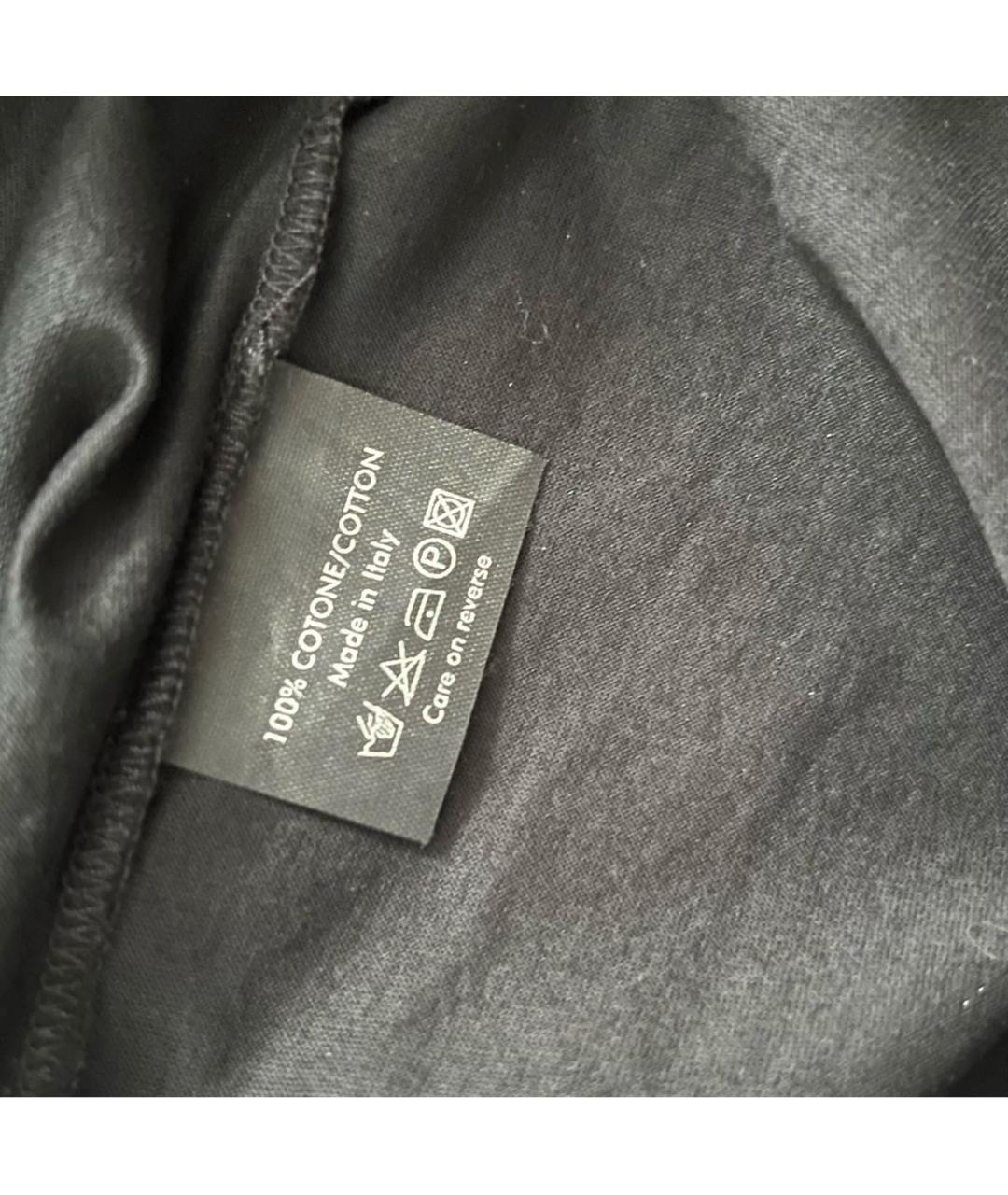 GUCCI Черная хлопковая футболка, фото 4