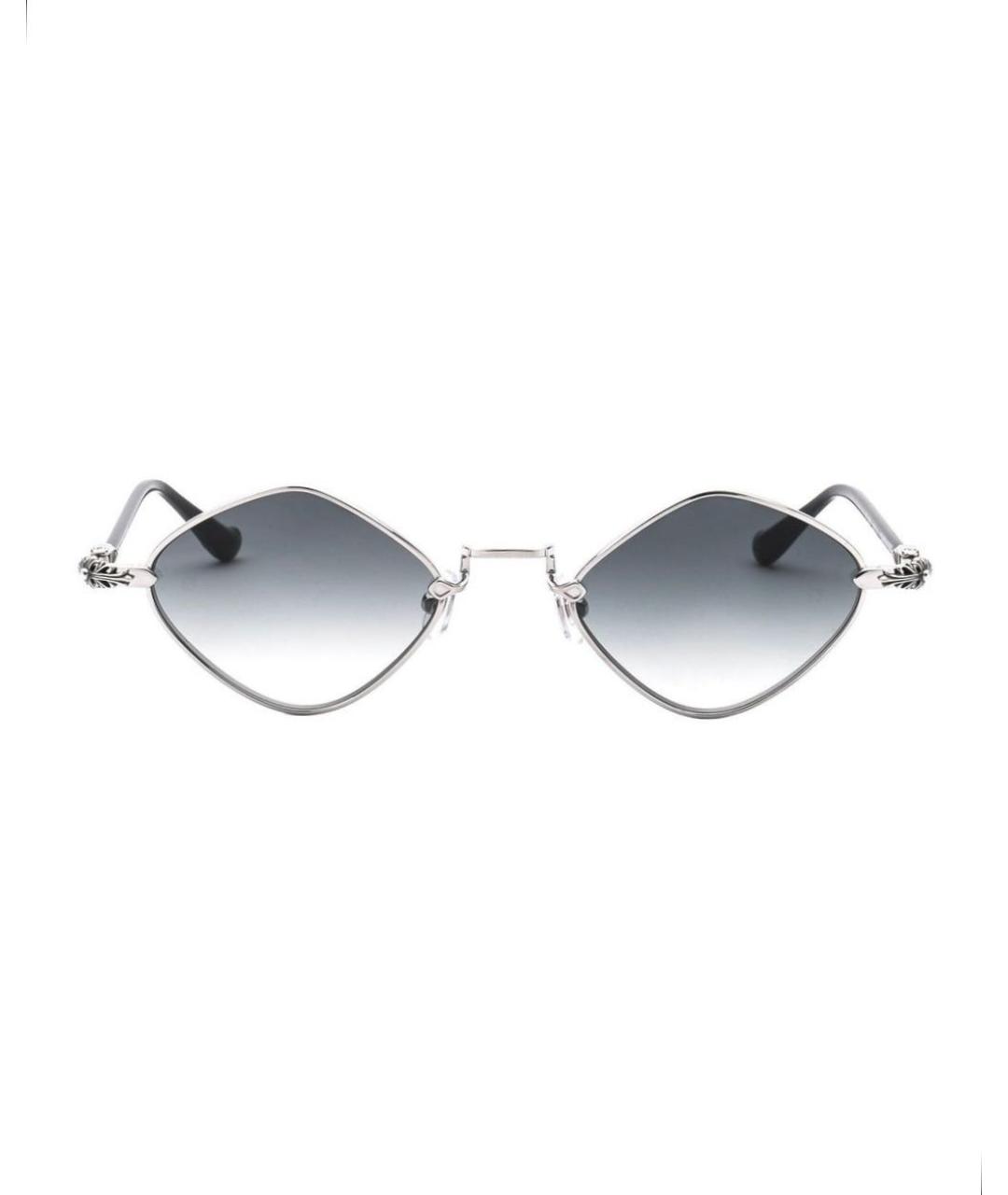 CHROME HEARTS Серебряные металлические солнцезащитные очки, фото 1