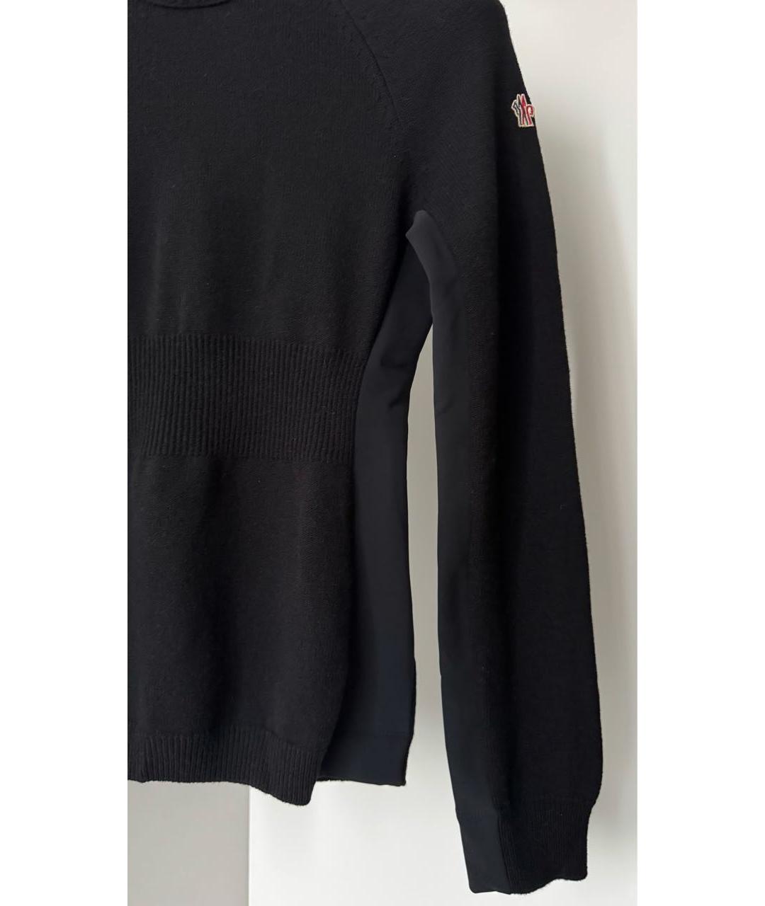 MONCLER Черная шерстяная водолазка, фото 8