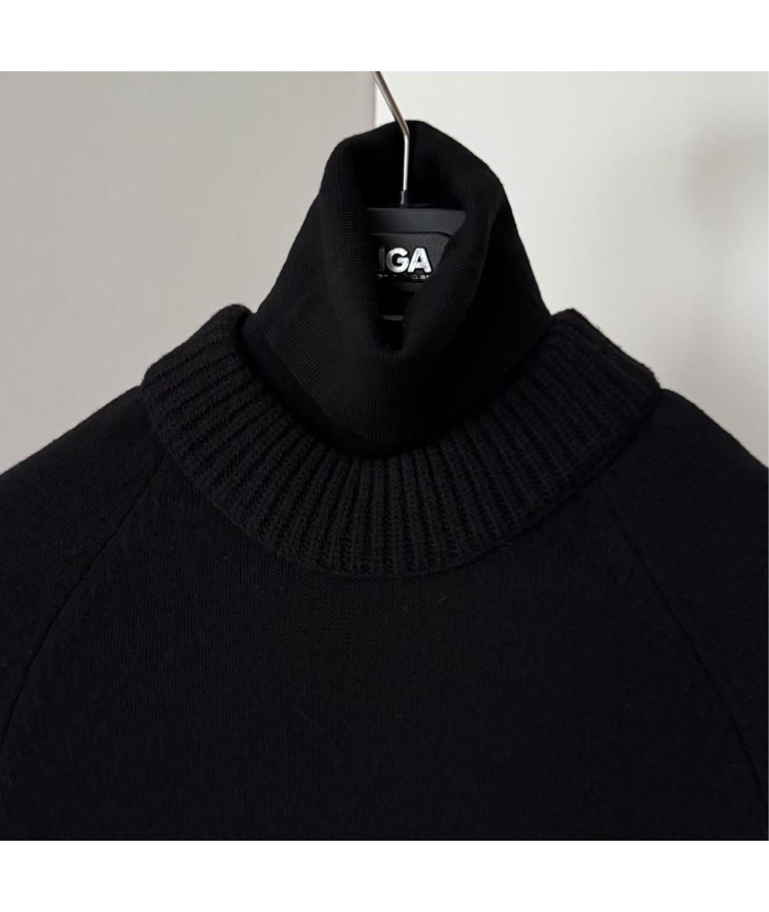 MONCLER Черная шерстяная водолазка, фото 3