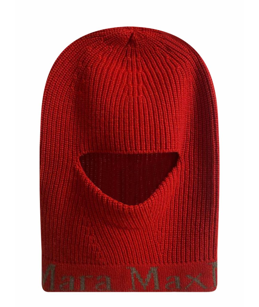 MAX MARA Красная кашемировая шапка, фото 1