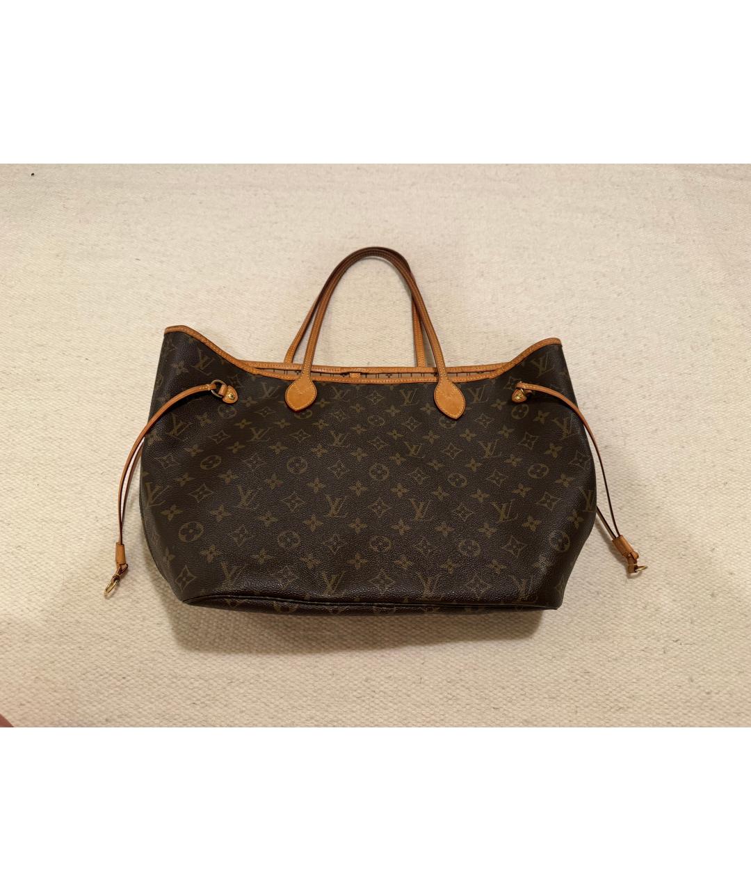 LOUIS VUITTON Коричневая сумка тоут, фото 9