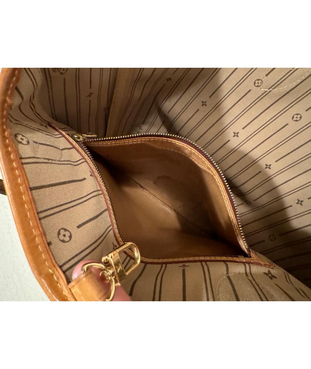 LOUIS VUITTON Коричневая сумка тоут, фото 5