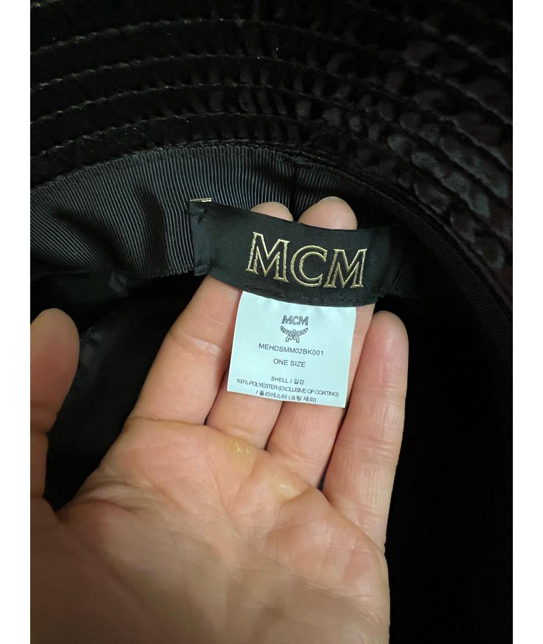 MCM Черная синтетическая шляпа, фото 7