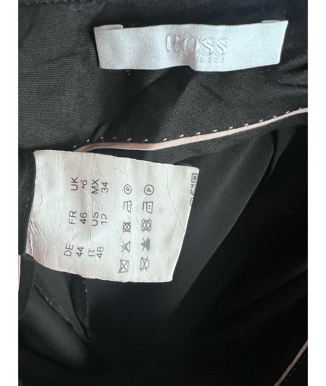 HUGO BOSS Черные прямые брюки, фото 3