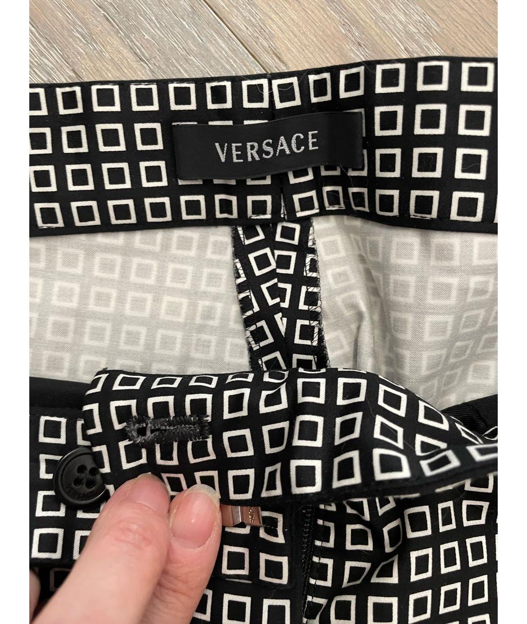 VERSACE Хлопковые брюки узкие, фото 3