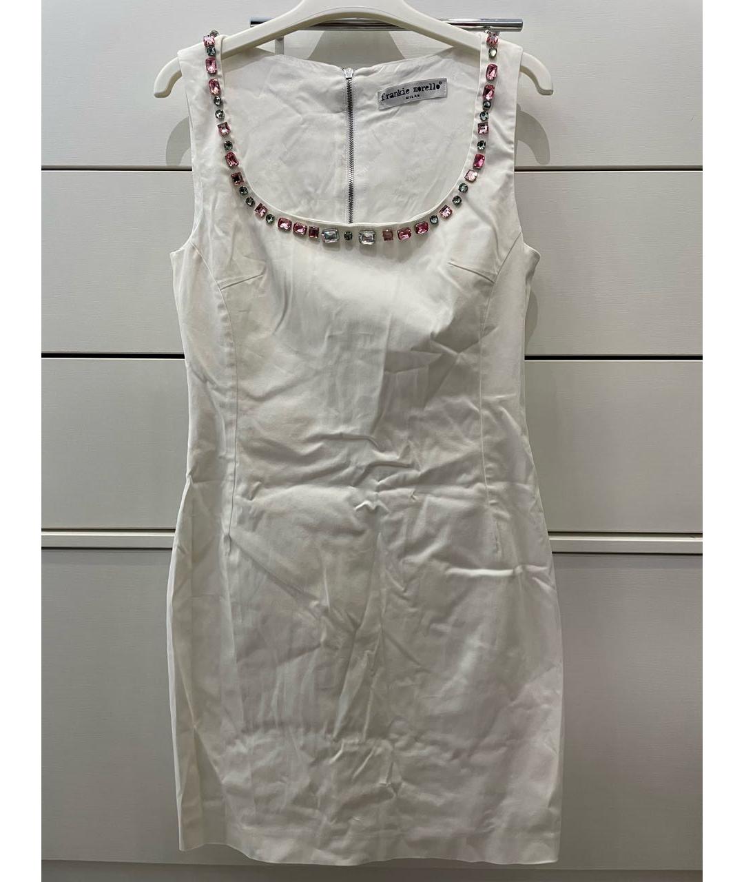 FRANKIE MORELLO Белое коктейльное платье, фото 6