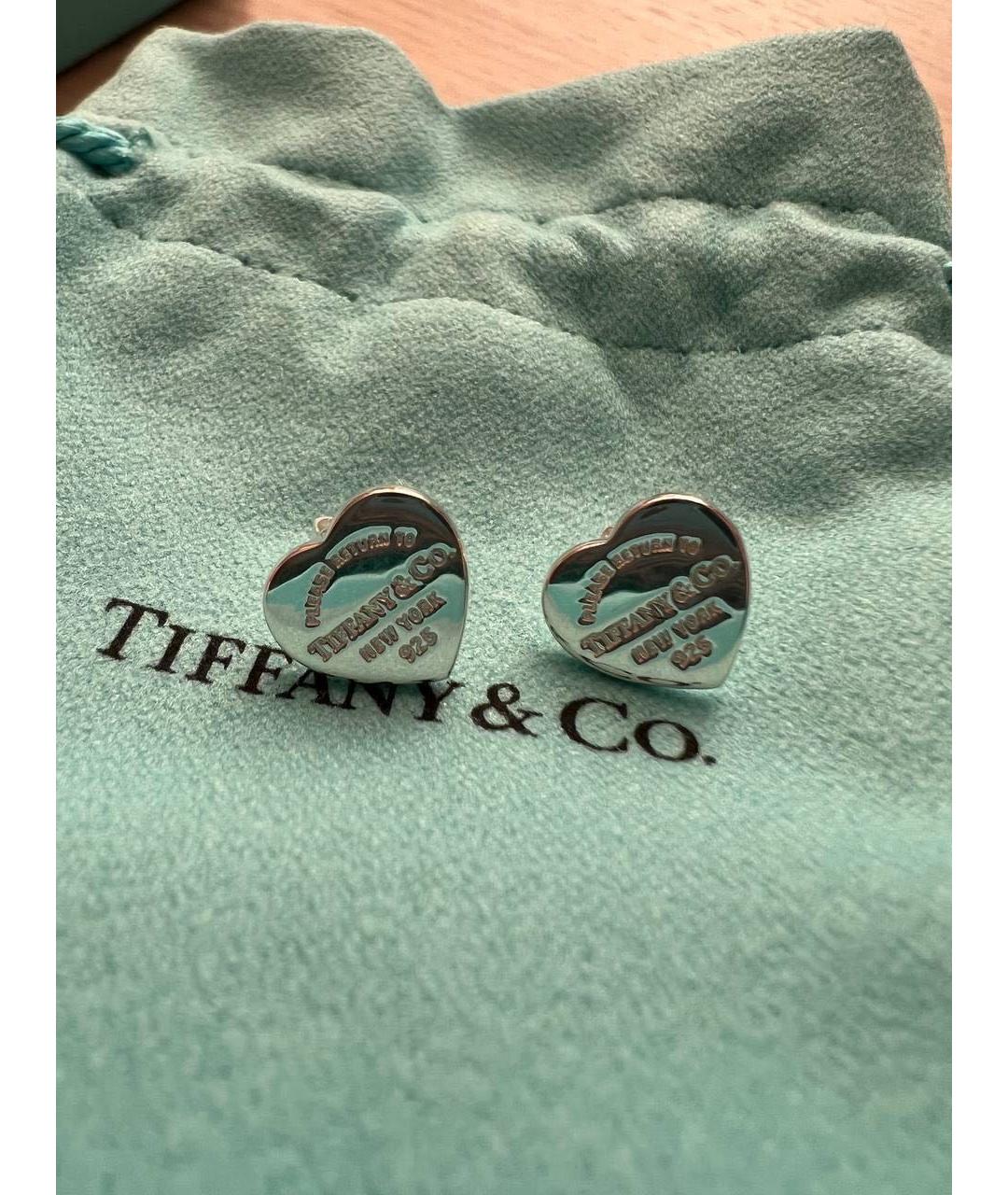 TIFFANY&CO Серебряные серебряные серьги, фото 3