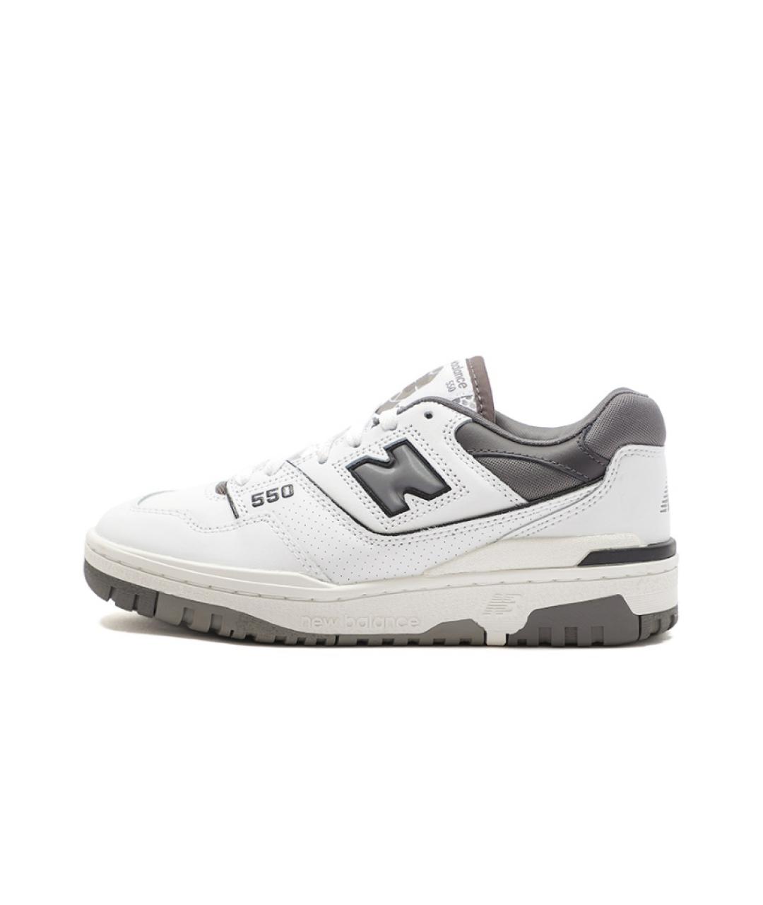 NEW BALANCE Серые кеды из искусственной кожи, фото 4