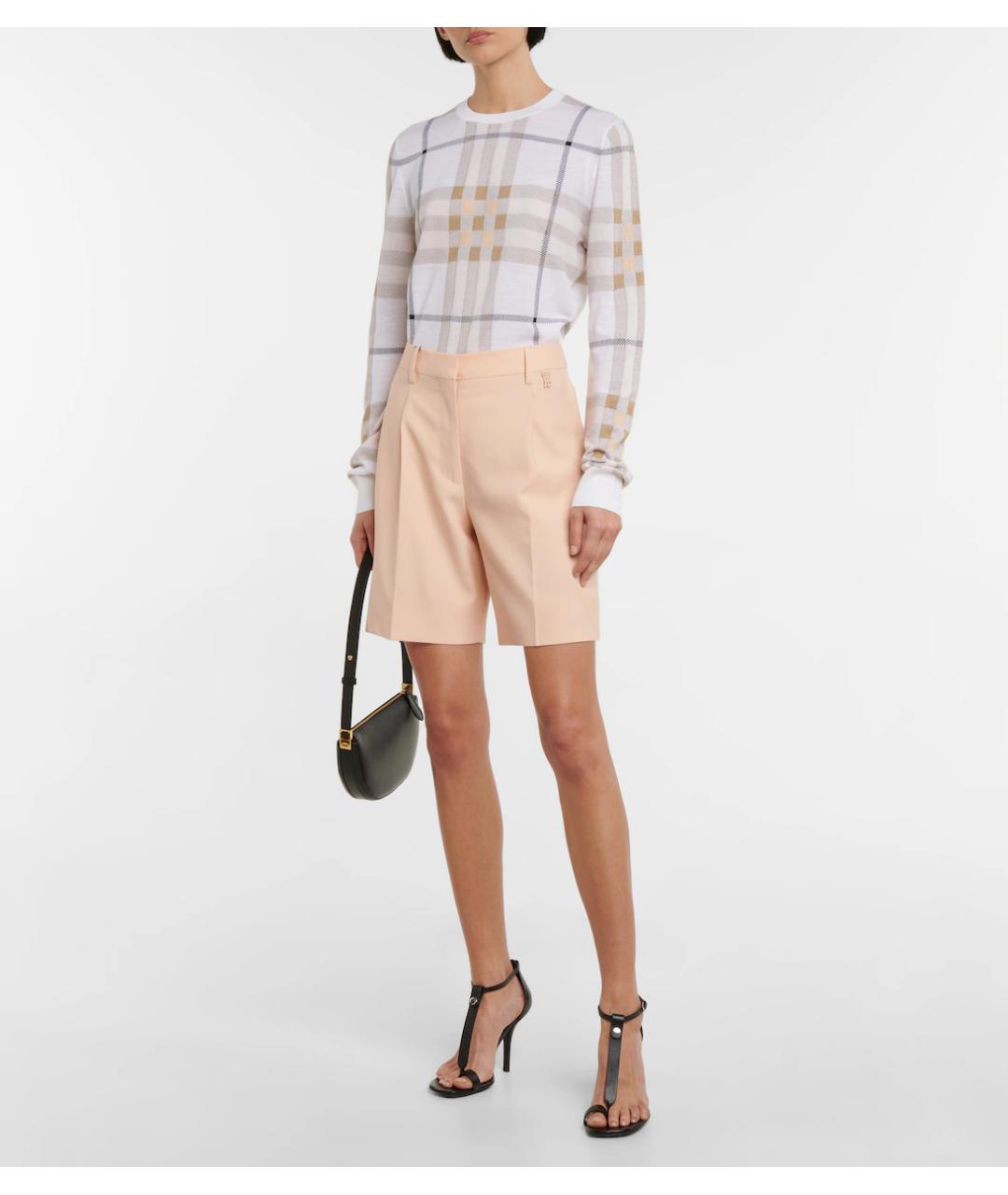 BURBERRY Розовый шерстяной джемпер / свитер, фото 4