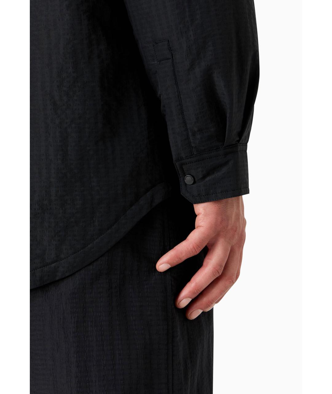 EMPORIO ARMANI Черная полиамидовая куртка, фото 4