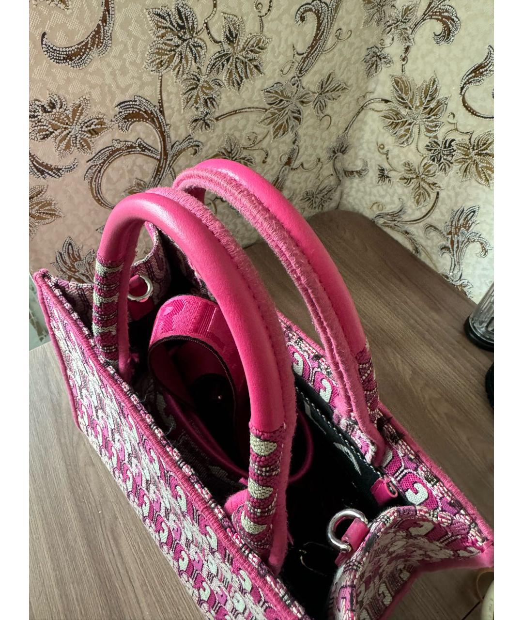FURLA Фуксия тканевая сумка тоут, фото 3