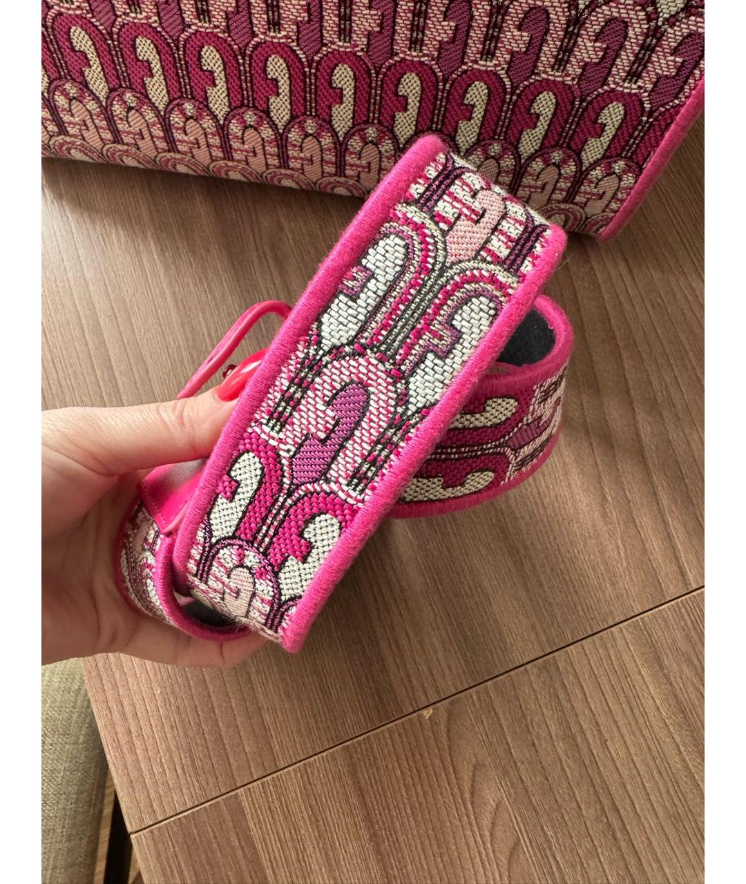 FURLA Фуксия тканевая сумка тоут, фото 7