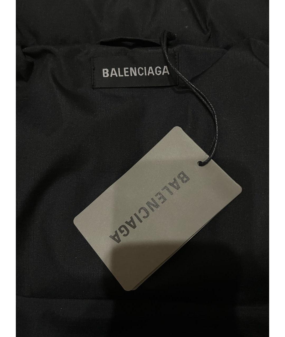 BALENCIAGA Черный полиэстеровый жилет, фото 3