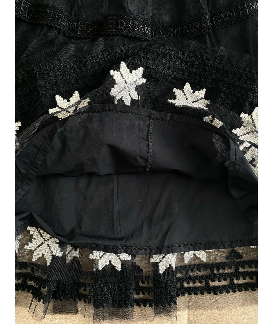 PINKO Черная полиэстеровая юбка макси, фото 5