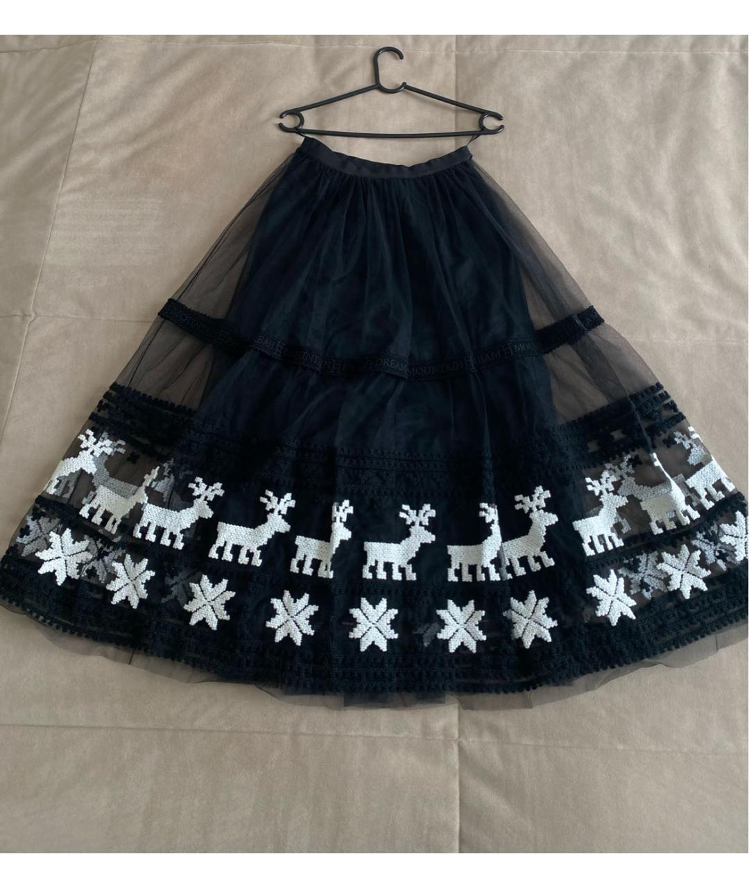 PINKO Черная полиэстеровая юбка макси, фото 9