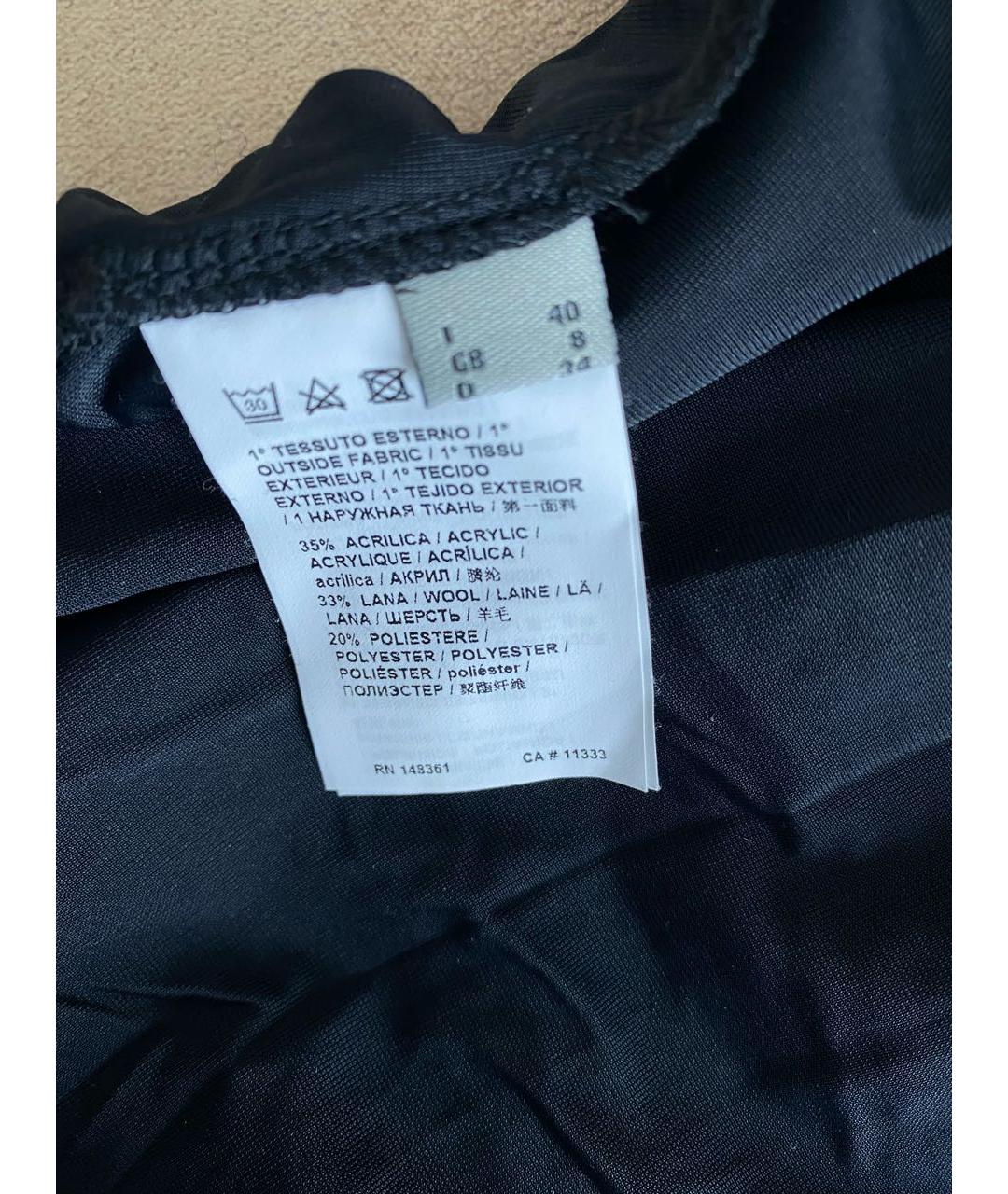 PINKO Черная полиэстеровая юбка макси, фото 7