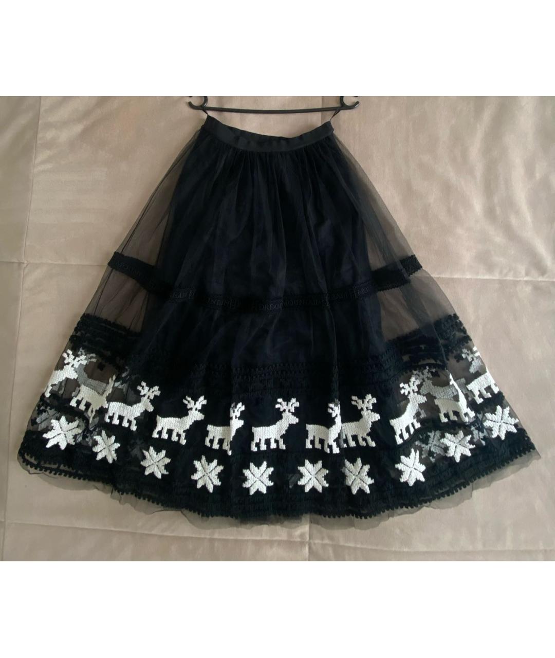 PINKO Черная полиэстеровая юбка макси, фото 2