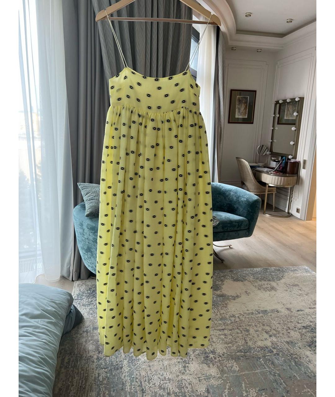 CECILIE BAHNSEN Желтое повседневное платье, фото 2