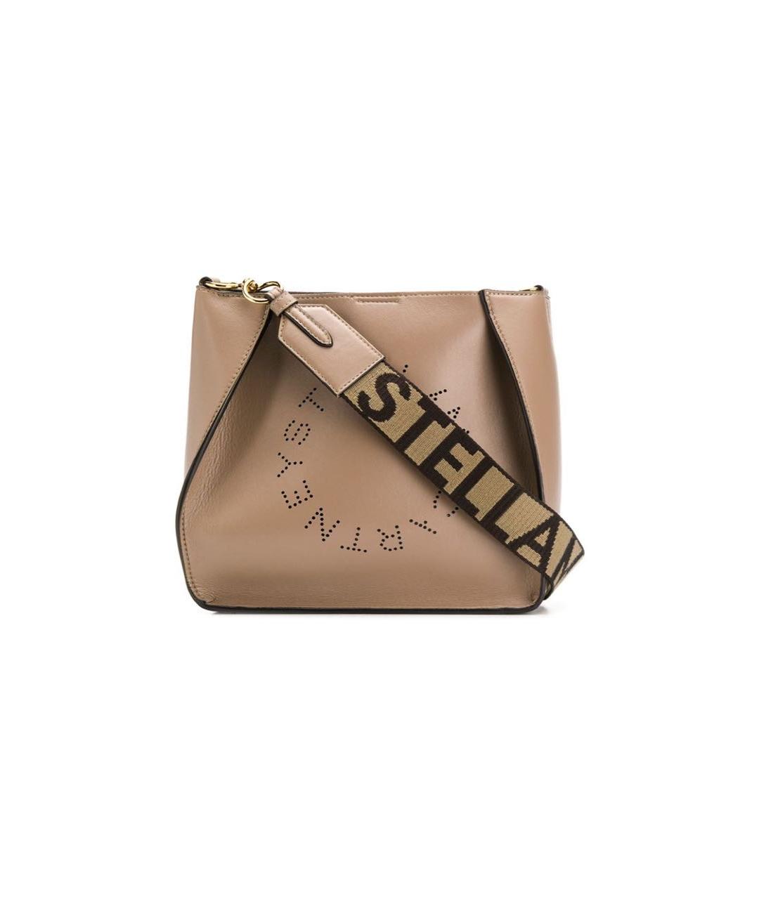 STELLA MCCARTNEY Бежевая сумка тоут из искусственной кожи, фото 1