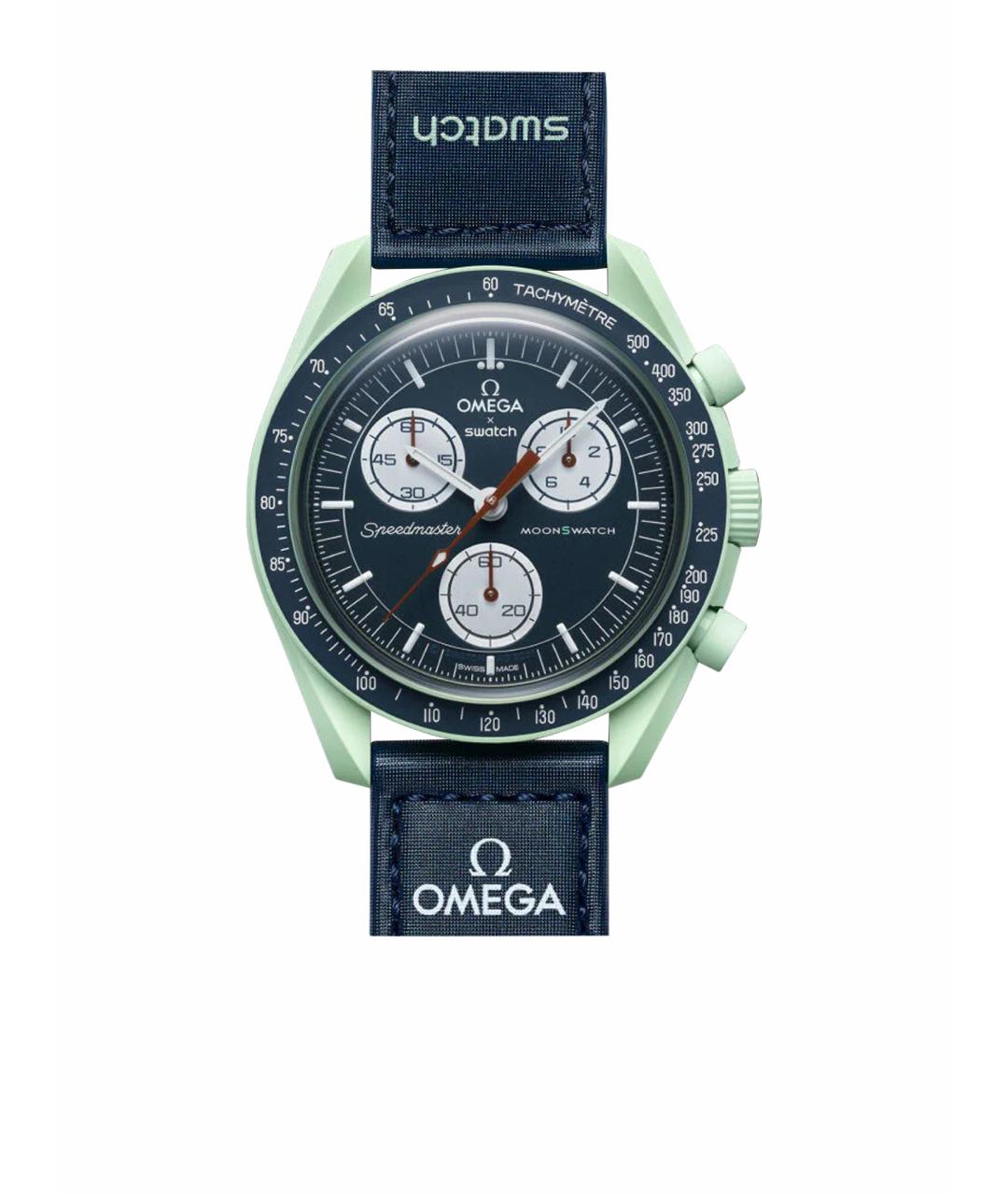 OMEGA Зеленые керамические часы, фото 1