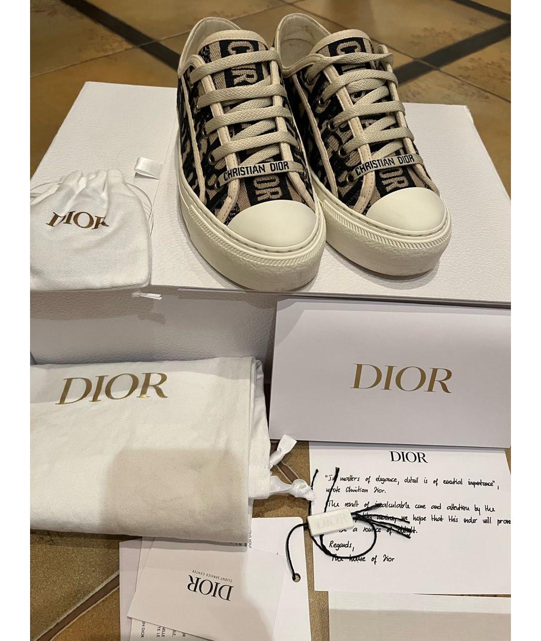 CHRISTIAN DIOR PRE-OWNED Мульти текстильные кеды, фото 2