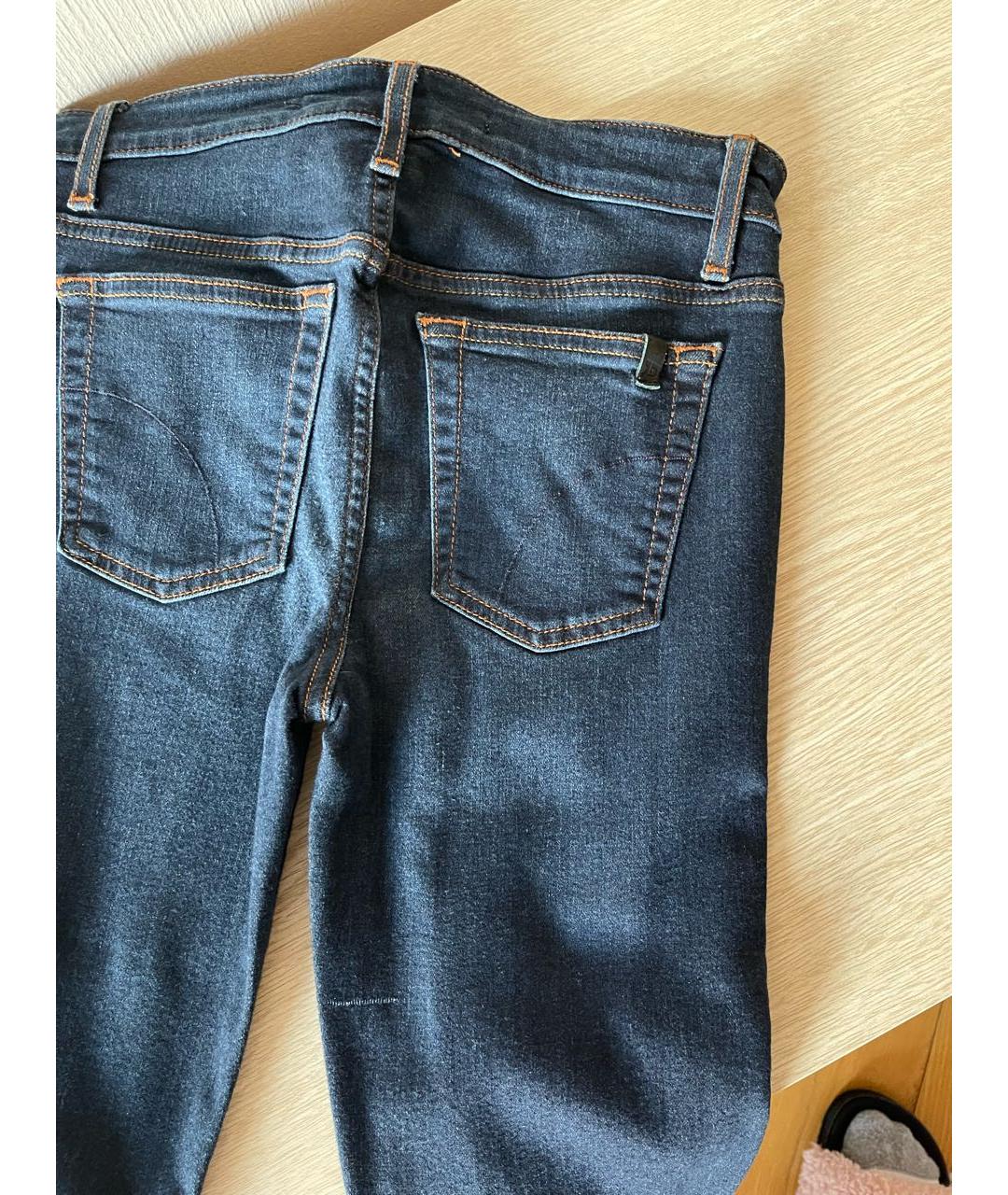 JOE'S JEANS Синие хлопко-эластановые джинсы слим, фото 5